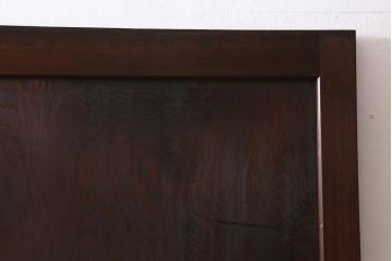 アンティーク建具　組子入り　和モダンスタイルにおすすめな上手物の引き戸2枚セット(ガラス帯戸、建具)(R-040591)