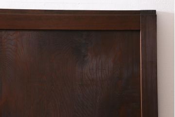 アンティーク建具　組子入り　和モダンスタイルにおすすめな上手物の引き戸2枚セット(ガラス帯戸、建具)(R-040591)