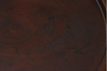 和製アンティーク　総ケヤキ材　色や風合いが味わい深い刳り貫き盆(トレー、丸盆)(R-040592)