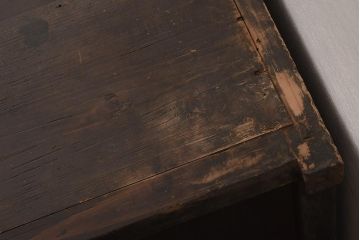 アンティーク家具　明治大正期　古い木の質感が味わい深い木製戸棚(収納棚、キャビネット)(R-040595)