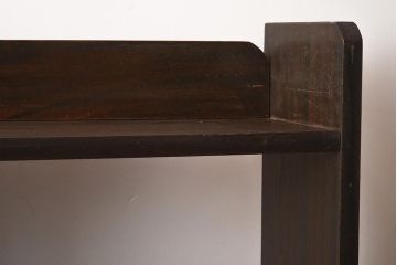 アンティーク家具　和製アンティーク　使い込まれた質感が味のある木製オープンラック(本棚、飾り棚)(R-040600)