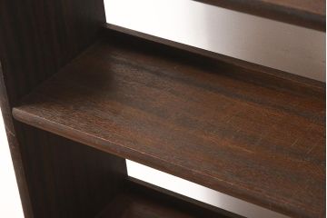 アンティーク家具　和製アンティーク　使い込まれた質感が味のある木製オープンラック(本棚、飾り棚)(R-040600)