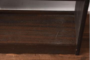 アンティーク家具　和製アンティーク　使い込まれた質感が味のある木製オープンラック(本棚、飾り棚)(R-040600)