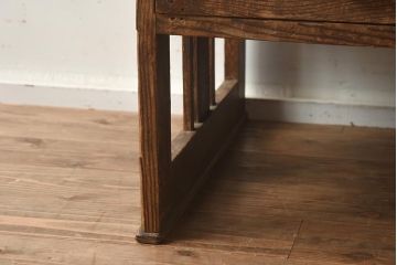 アンティーク家具　和製アンティーク　昭和初期　使い込まれた質感が味のある文机(座机、ローテーブル)(R-040603)