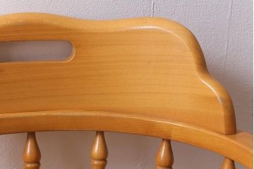 ビンテージ家具　飛騨産業　穂高シリーズ　キツツキマーク　アームチェア(キャプテンチェア)(R-040610)