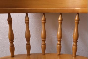 ビンテージ家具　飛騨産業　穂高シリーズ　キツツキマーク　アームチェア(キャプテンチェア)(R-040610)