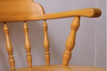 ビンテージ家具　飛騨産業　穂高シリーズ　キツツキマーク　アームチェア(キャプテンチェア)(R-040611)