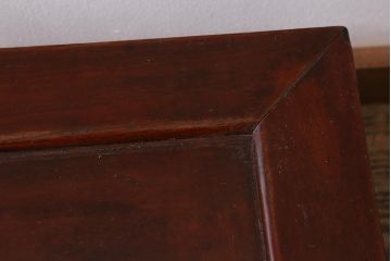 アンティーク家具　大正昭和初期　総ケヤキ材・天板玉杢一枚板　和洋折衷どちらの空間にも馴染む座卓(ローテーブル)(R-040616)
