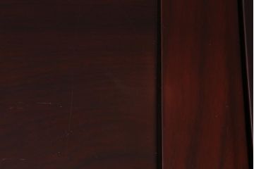 ヴィンテージ家具　カリン材(花梨材)　天板極厚　貫禄のある重厚な佇まいの関西火鉢(ローテーブル、長火鉢、座卓、リビングテーブル、囲炉裏、ビンテージ)(R-040617)