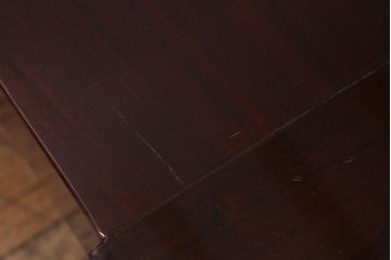ヴィンテージ家具　カリン材(花梨材)　天板極厚　貫禄のある重厚な佇まいの関西火鉢(ローテーブル、長火鉢、座卓、リビングテーブル、囲炉裏、ビンテージ)(R-040617)