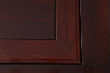 ヴィンテージ家具　カリン材(花梨材)　天板極厚　貫禄のある重厚な佇まいの関西火鉢(ローテーブル、長火鉢、座卓、リビングテーブル、囲炉裏、ビンテージ)(R-040617)