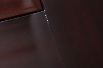 ヴィンテージ家具　カリン材(花梨材)　天板極厚　貫禄のある重厚な佇まいの関西火鉢(ローテーブル、長火鉢、座卓、リビングテーブル、囲炉裏、ビンテージ)(R-040617)