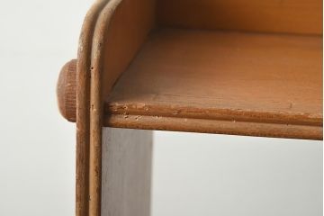 アンティーク家具　和製アンティーク　昭和中期　温かみのある木色がレトロなブックシェルフ(本棚、オープンラック、収納棚、飾り棚)(R-040618)