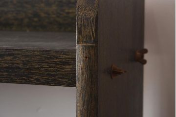 アンティーク家具　和製アンティーク　シンプルで使い勝手の良いブックシェルフ(本棚、オープンラック、収納棚、飾り棚)(R-040621)