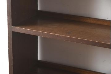 アンティーク家具　和製アンティーク　昭和中期　懐かしさ感じる木味がレトロな本棚(ブックシェルフ、オープンラック、収納棚、飾り棚)(R-040623)