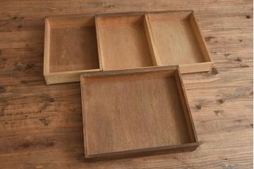 レトロ家具　昭和レトロ　昭和中期　細身のデザインがおしゃれな片袖デスク(ワークデスク、在宅ワーク、在宅用、片袖机)(R-040628)