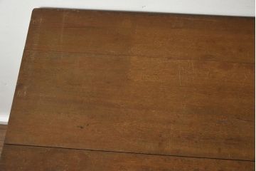 レトロ家具　昭和レトロ　昭和中期　細身のデザインがおしゃれな片袖デスク(ワークデスク、在宅ワーク、在宅用、片袖机)(R-040628)