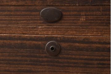 アンティーク家具　昭和初期　総桐材　すっきりとしたデザインが魅力の重ね箪笥(衣裳箪笥、引き出し、桐箪笥、桐たんす)(R-040632)