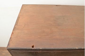 アンティーク家具　栓材　シックな色合いの組み立てタンス・下段左(チェスト)(R-040634)