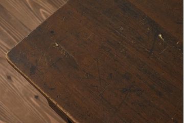アンティーク家具　大正昭和初期　大正ロマン香る品のある佇まいが魅力の平机(デスク、ワークデスク、在宅ワーク、在宅用)(R-040637)