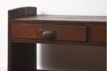 アンティーク家具　和製アンティーク　昭和初期　年月を重ねた味わい深さが魅力の文机(座机、ローテーブル、引き出し、センターテーブル)(R-040638)