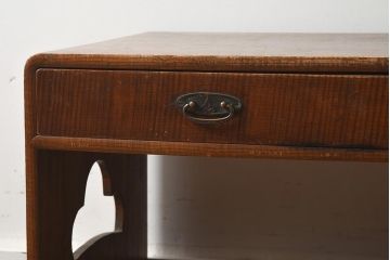 アンティーク家具　和製アンティーク　昭和初期　ノスタルジックな雰囲気漂う文机(座机、ローテーブル、引き出し、センターテーブル)(R-040639)