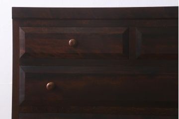 中古　松本民芸家具　D型整理タンスI　シンプルながら上品な雰囲気漂うチェスト(衣装タンス、引き出し)(定価約30万円)(R-040650)