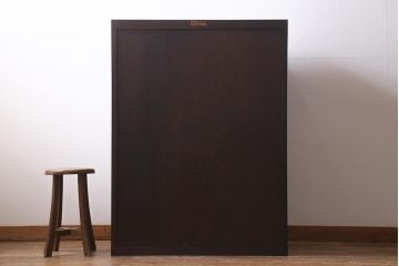 中古　松本民芸家具　D型整理タンスI　シンプルながら上品な雰囲気漂うチェスト(衣装タンス、引き出し)(定価約30万円)(R-040650)