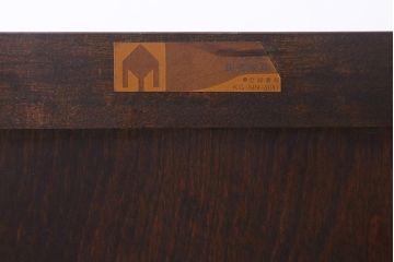 中古　松本民芸家具　D型整理タンスI　シンプルながら上品な雰囲気漂うチェスト(衣装タンス、引き出し)(定価約30万円)(R-040650)