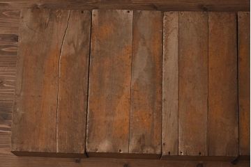 レトロ雑貨　昭和レトロ　シンプルな積み木セット【直方体/4ヶ組】(飾り台、ディスプレイ雑貨)(R-040659)