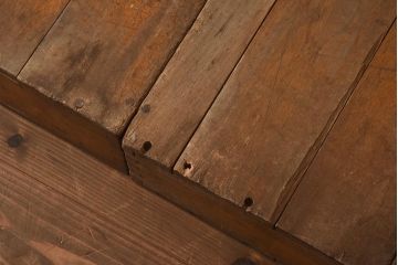 レトロ雑貨　昭和レトロ　シンプルな積み木セット【直方体/4ヶ組】(飾り台、ディスプレイ雑貨)(R-040659)