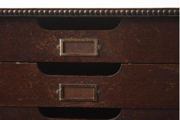 アンティーク家具　和製アンティーク　栓材　大正ロマンな雰囲気がおしゃれな小引き出し(書類ケース、小物収納)(R-040660)