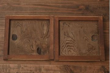アンティーク家具　和製アンティーク　明治大正期　くっきりとした木目が目を引く戸棚(収納棚、引き出し、キャビネット)(R-040667)