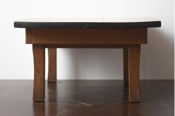 アンティーク雑貨　昭和初期　栓材　味わい深い小さなちゃぶ台(飾り台、花台)(R-040672)