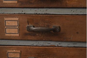 アンティーク家具　和製アンティーク　シャビーなペイントが魅力の小引き出し(小物収納、卓上収納)(R-040676)