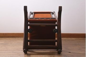 中古　松本民芸家具　D型　ロッキングチェア(アームチェア、揺り椅子)(R-040678)