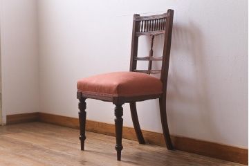 アンティーク家具　フランスアンティーク　エドワーディアン様式　マホガニー材製のダイニングチェア(椅子)(R-040679)