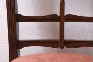 アンティーク家具　フランスアンティーク　エドワーディアン様式　マホガニー材製のダイニングチェア(椅子)(R-040679)