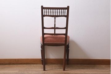 アンティーク家具　フランスアンティーク　エドワーディアン様式　マホガニー材製のダイニングチェア(椅子)(R-040679)