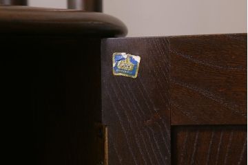 ヴィンテージ家具　イギリスビンテージ　ERCOL(アーコール)　落ち着いた木色のルームディバイダー(飾り棚、ラック)(R-040682)