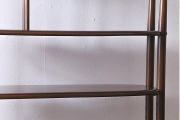 ヴィンテージ家具　イギリスビンテージ　ERCOL(アーコール)　落ち着いた木色のルームディバイダー(飾り棚、ラック)(R-040682)