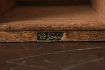 レトロ雑貨　栓材　素朴な木の風合いが味のあるブックスタンド(本立て)(R-040693)