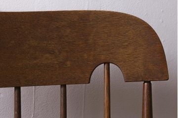 中古　飛騨産業　穂高　ナラ材　使い勝手のよいシンプルなロッキングチェア(アームチェア)(R-040696)