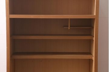 中古　民芸家具　柄杓付き　網代編みの引戸が目を引く置水屋(置き水屋、茶水屋、茶道具、戸棚)(R-040699)