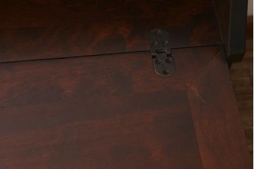 中古　北海道民芸家具　洗練された佇まいが魅力的なライティングビューロー(簿記机、在宅ワーク、在宅用ワークデスク、机、在宅ワーク、在宅用引き出し)(R-040702)