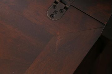 中古　北海道民芸家具　洗練された佇まいが魅力的なライティングビューロー(簿記机、在宅ワーク、在宅用ワークデスク、机、在宅ワーク、在宅用引き出し)(R-040702)