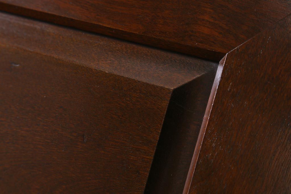 中古　北海道民芸家具　洗練された佇まいが魅力的なライティングビューロー(簿記机、在宅ワーク、在宅用ワークデスク、机、在宅ワーク、在宅用引き出し)(R-040702)