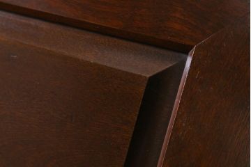 中古　北海道民芸家具　洗練された佇まいが魅力的なライティングビューロー(簿記机、在宅ワーク、在宅用ワークデスク、机、在宅ワーク、在宅用引き出し)(R-040702)