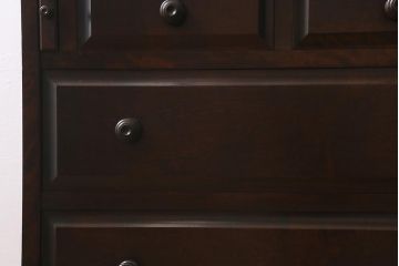 中古　北海道民芸家具　洗練された佇まいが魅力的なライティングビューロー(簿記机、在宅ワーク、在宅用ワークデスク、机、在宅ワーク、在宅用引き出し)(R-040702)