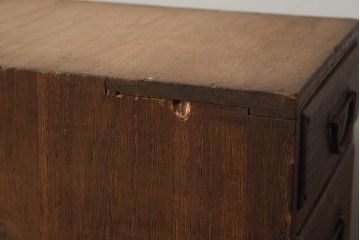 アンティーク家具　大正昭和初期　桐材　レトロな小引き出し(卓上収納、小物収納)(R-040705)